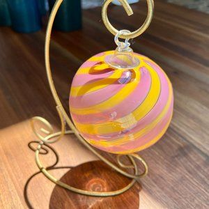 SALE! Gorgeous Glass Ornament/Witch's Ball/Garden Decor